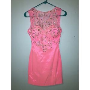 Pink Mac Duggal Cocktail Dress